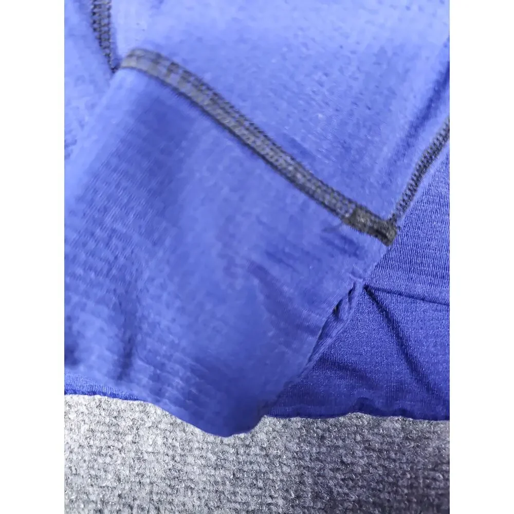 Eddie Bauer Jacket Mens 2XL Blue First Ascent Hooded Fleece Full Zip Performance
